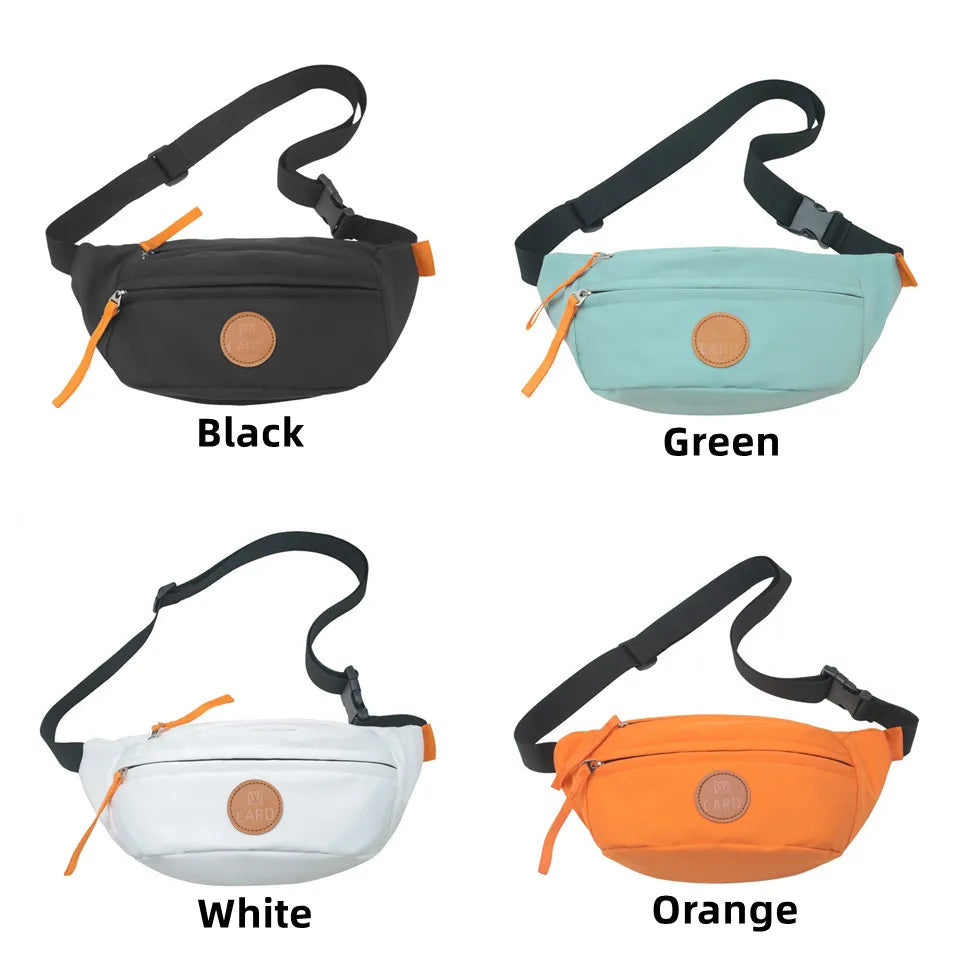 Waist Pack Nylon Waist Belt Bag Men Fashion Colorful Bum Travel Purse Phone Pouch Pocket Hip Sling Bag