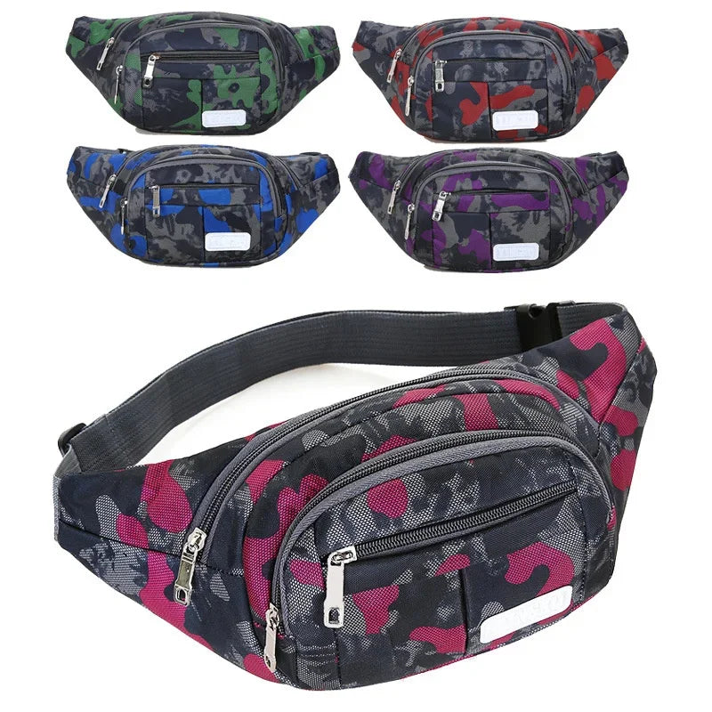 Waist leisure sports waterproof hand men's front Satchel Messenger Bag Fashion camouflage waist bag purse