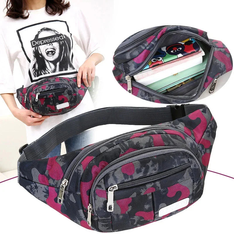 Waist leisure sports waterproof hand men's front Satchel Messenger Bag Fashion camouflage waist bag purse