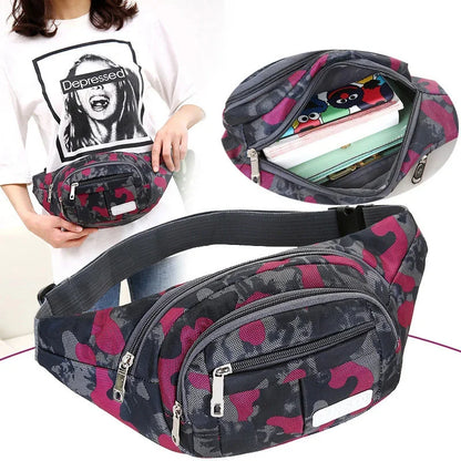 Waist leisure sports waterproof hand men's front Satchel Messenger Bag Fashion camouflage waist bag purse
