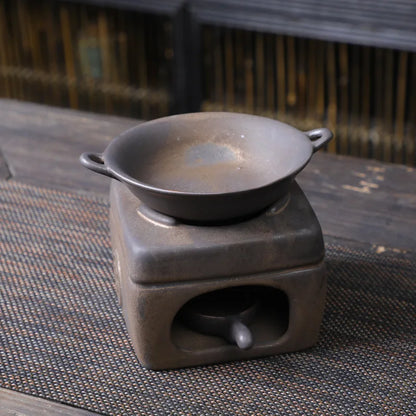 Wake up tea oven ceramic censer vaporizer candle holder sandalwood essential oil burning home fragrance