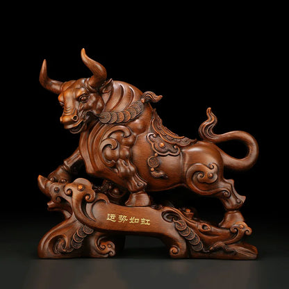 Wall Street Bull Decorative Statue Resin Sculpture Lucky Bull Ornament Domineering home living room bedroom decoration crafts