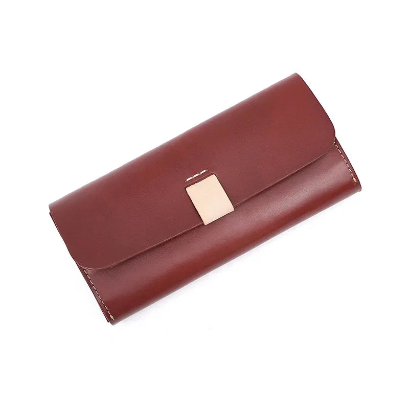 Wallet For Women New Fashion Genuine Leather Long Purse Female Many Compartments Cell Phone Card Holder Wallets Cartera
