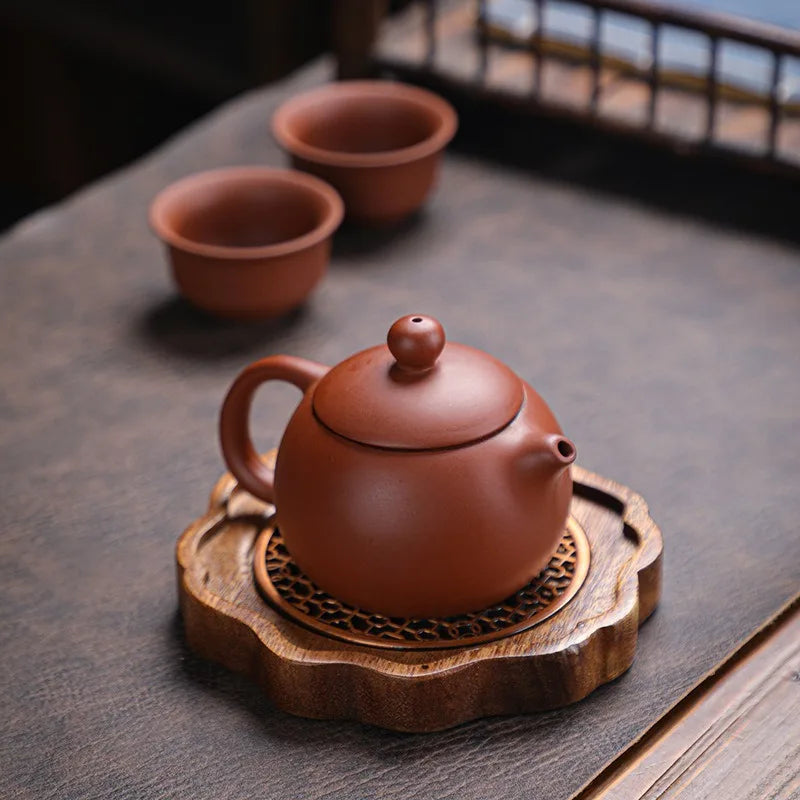 Walnut Teapot Mat Household Pot Holder Coaster Tea Mat Tea Ceremony Zero Matching Teapot Support Kung Fu Tea Set Accessories