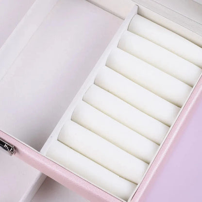 Watch Box Watch Case Jewelry Organizer Holder Jewelry DisplayMultilayer Lockable Jewelry Storage Box Ring Necklace Bracelet Box