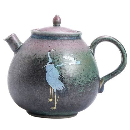 Water Pot Jingdezhen Handmade Retro Chinese Tea Coarse Pottery Kiln Kung Fu Tea Dan Hu Tea Pot Traditional Chinese