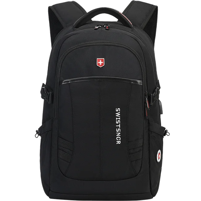 Waterproof 15.6 Inch Laptop Backpack Men USB Charging Anti-theft Swiss Backpack Travel Women Rucksack Male School Bag Mochila