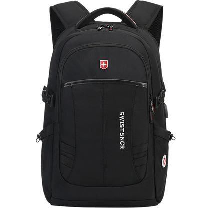 Waterproof 15.6 Inch Laptop Backpack Men USB Charging Anti-theft Swiss Backpack Travel Women Rucksack Male School Bag Mochila