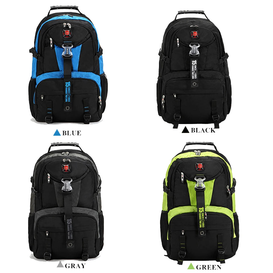 Waterproof Backpack Men Large Capacity TravelBag Oxford Fashion Schoolbags 18 Inch Laptop Backpacks for Teenagers Male Mochila