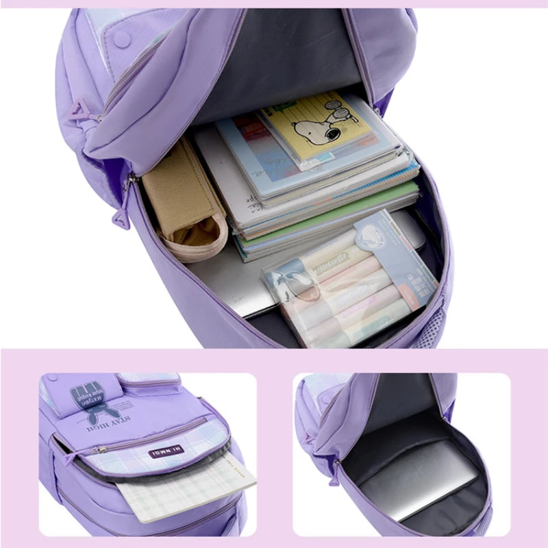 Waterproof Backpack for Girls Boys, Kids School BookBag Cute Student Laptop Backpacks Casual Durable Lightweight Travel Bags