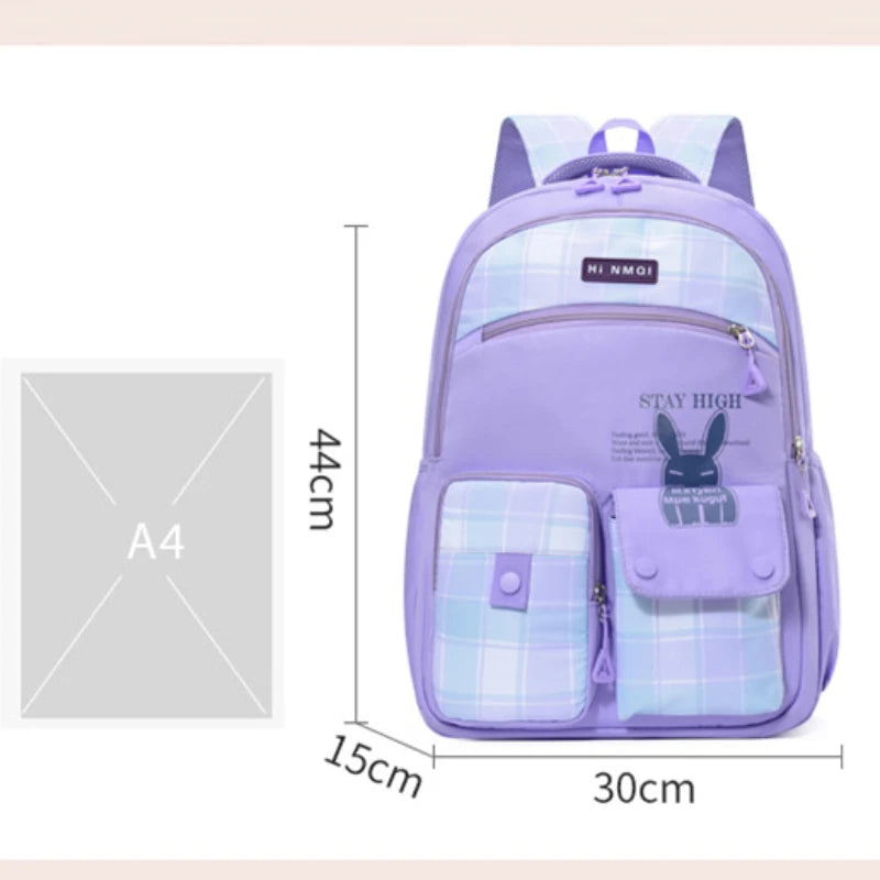 Waterproof Backpack for Girls Boys, Kids School BookBag Cute Student Laptop Backpacks Casual Durable Lightweight Travel Bags