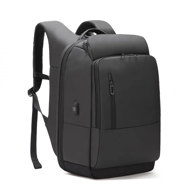 Waterproof Business Laptop Backpack Men 15.6 Inch Large Airplane Travel Backpack Fashion School Bag USB Charging Male Mochila