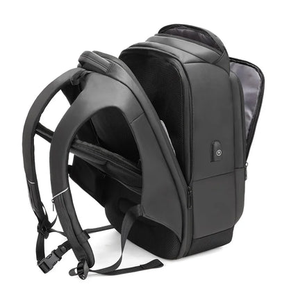 Waterproof Business Laptop Backpack Men 15.6 Inch Large Airplane Travel Backpack Fashion School Bag USB Charging Male Mochila
