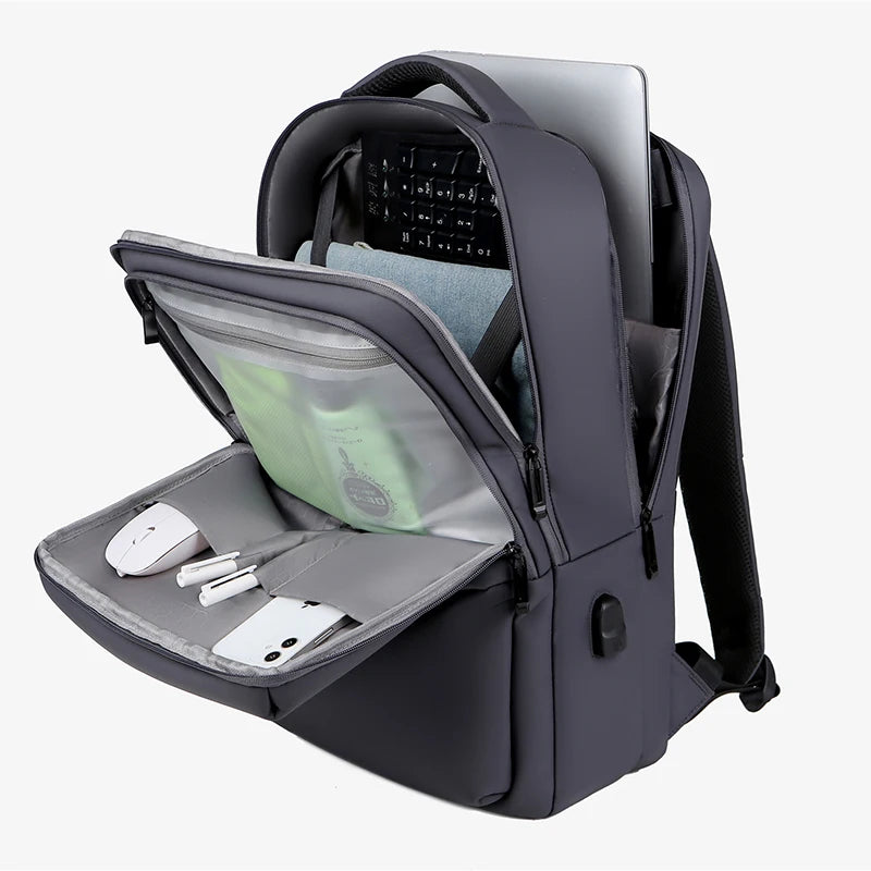 Waterproof Business Laptop Backpack Men USB Charging 15.6 inch Travel Bag School Backpacks Aesthetic Backpack Male Mochila New