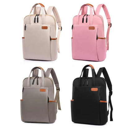 Waterproof Business Woman Backpack Fashion Oxford College Student School Backpacks 13 14 Inch Laptop Bag Travel Rucksack Mochila