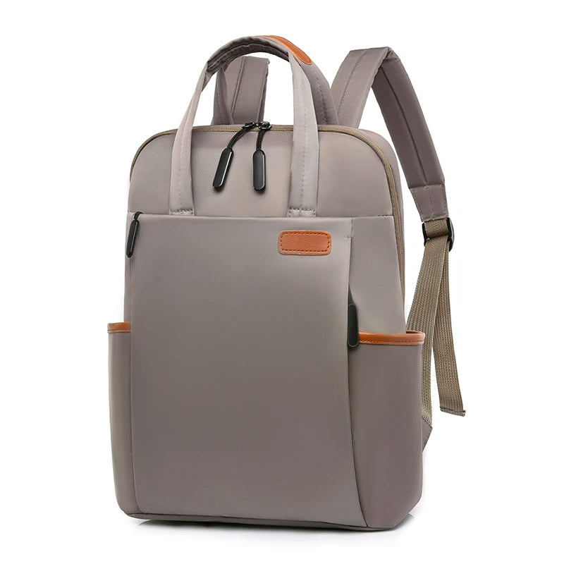 Waterproof Business Woman Backpack Fashion Oxford College Student School Backpacks 13 14 Inch Laptop Bag Travel Rucksack Mochila