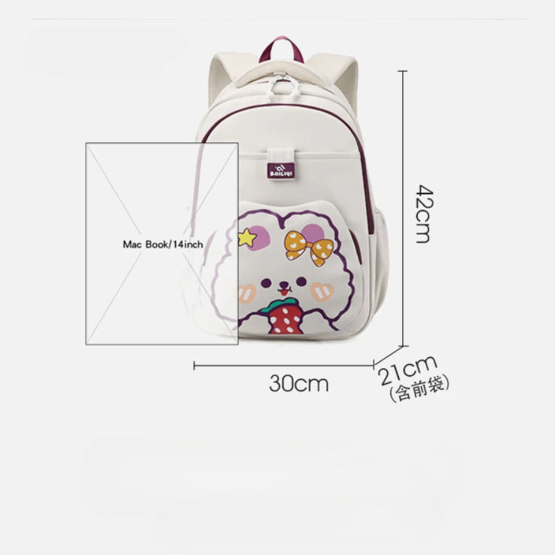 Waterproof Cartoon Large Capacity Schoolbag Bookbags for Teenage Girls Students Outdoor Travel Backpack Harajuku Style Bag