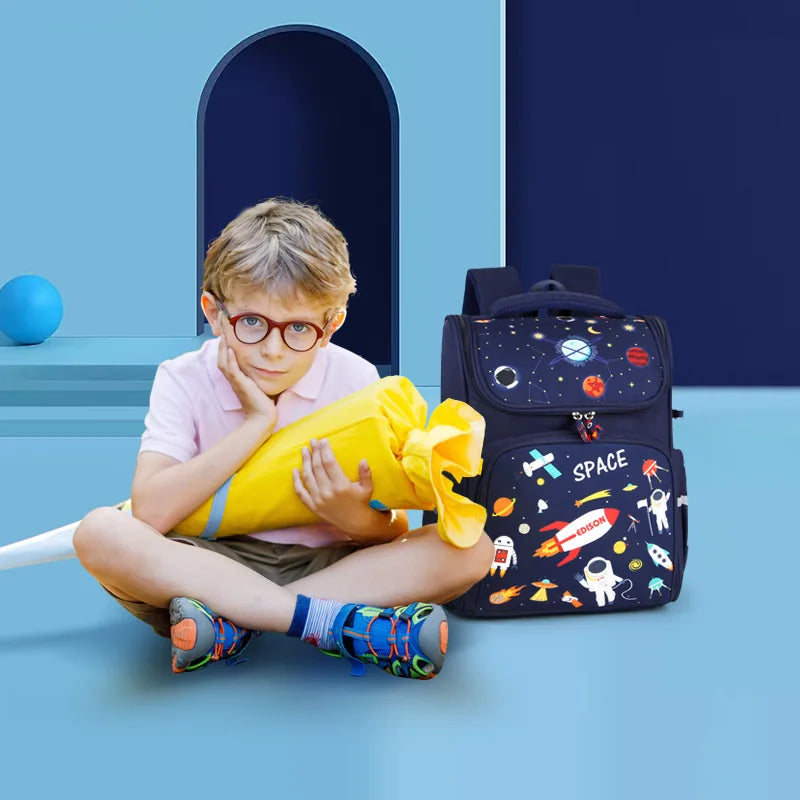 Waterproof Children School Bags cute anime Backpack Kids Space School Bags for teenage girls boy Schoolbag Mochila Infantil