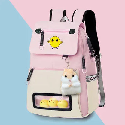 Waterproof Children School Bags for Girls USB School Backpacks With squirrel Kids Printing Schoolbag Kids Satchel Teens mochila