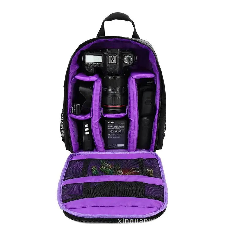 Waterproof DSLR Backpack Video Digital DSLR Camera Bag Multi-functional Outdoor Camera Photo Bag Case for Nikon Canon DSLR Lens