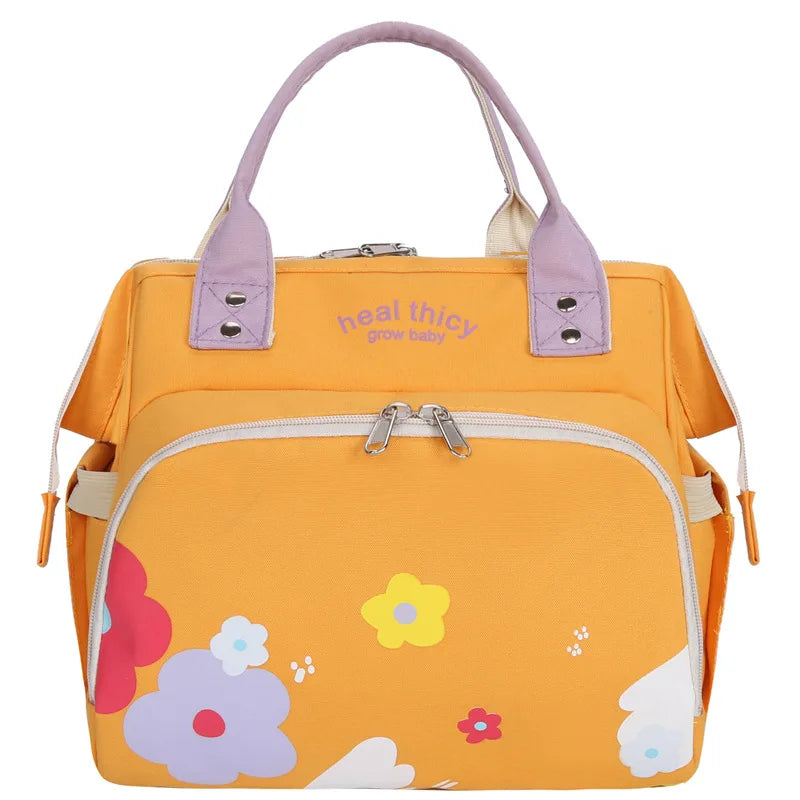 Waterproof Diaper Bag Backpack - Baby Essentials Travel Tote - Multi Function with Changing Pad Stroller Straps Pacifier Case