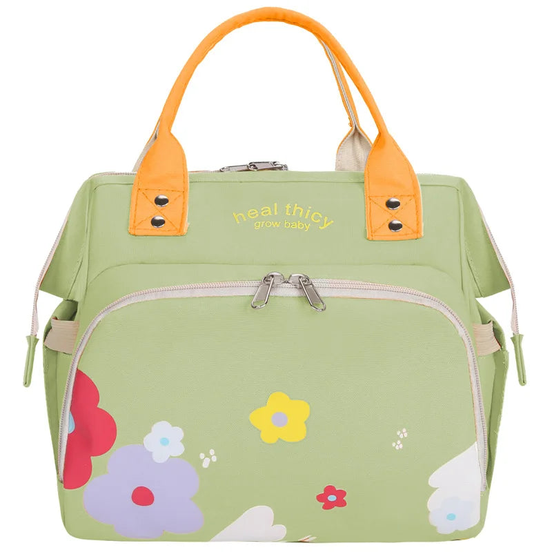 Waterproof Diaper Bag Backpack - Baby Essentials Travel Tote - Multi Function with Changing Pad Stroller Straps Pacifier Case