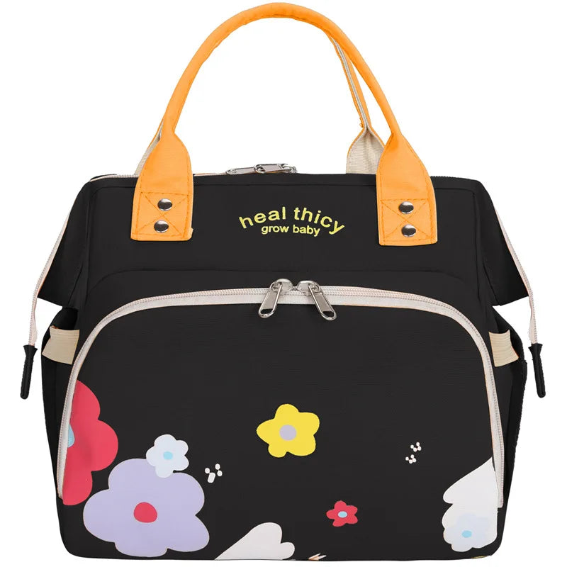Waterproof Diaper Bag Backpack - Baby Essentials Travel Tote - Multi Function with Changing Pad Stroller Straps Pacifier Case