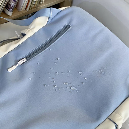 Waterproof Female Gray Cute College Backpack Girl Travel Book Backpack Nylon Fashion Ladies Leisure Bag Women Laptop School Bags