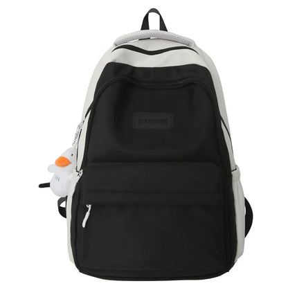 Waterproof Female Gray Cute College Backpack Girl Travel Book Backpack Nylon Fashion Ladies Leisure Bag Women Laptop School Bags