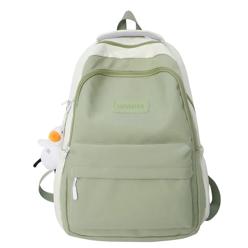 Waterproof Female Gray Cute College Backpack Girl Travel Book Backpack Nylon Fashion Ladies Leisure Bag Women Laptop School Bags