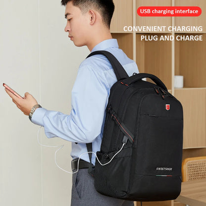 Waterproof Laptop Backpack Men 17 Inch USB Charging School Bag Boy for Children Large Airplane Travel Backpack Male Mochila 2023