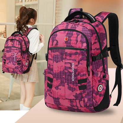 Waterproof Laptop Backpacks Women 17 inches Notebook USB Charging Backpack for Teenager Student Travel Business Trip Bag Mochila