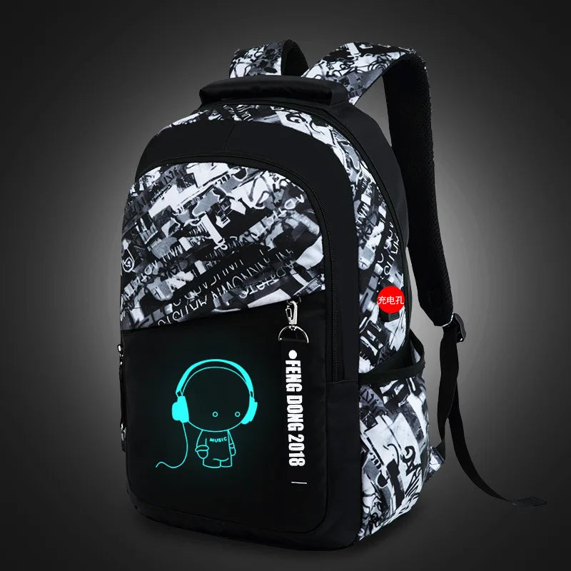 Waterproof Luminous Kids Backpack Children School Bags for Boys Orthopedic School Backpack Primary Schoolbag Book Bag Mochila