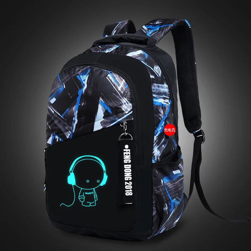 Waterproof Luminous Kids Backpack Children School Bags for Boys Orthopedic School Backpack Primary Schoolbag Book Bag Mochila