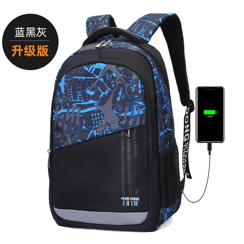 Waterproof Luminous Kids Backpack Children School Bags for Boys Orthopedic School Backpack Primary Schoolbag Book Bag Mochila