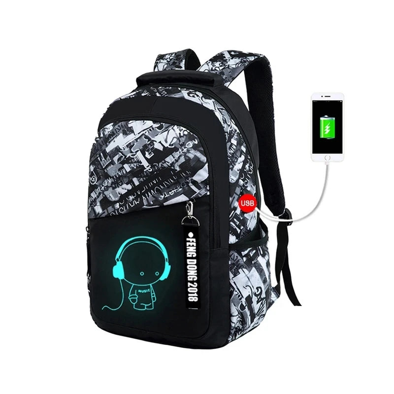 Waterproof Luminous Kids Backpack Children School Bags for Boys Orthopedic School Backpack Primary Schoolbag Book Bag Mochila