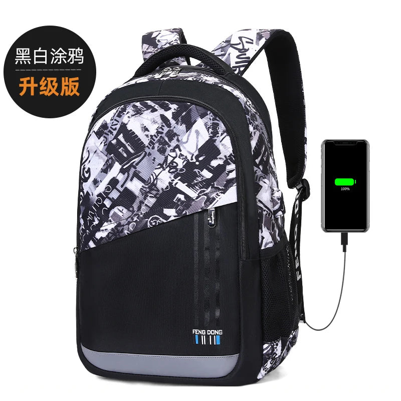 Waterproof Luminous Kids Backpack Children School Bags for Boys Orthopedic School Backpack Primary Schoolbag Book Bag Mochila
