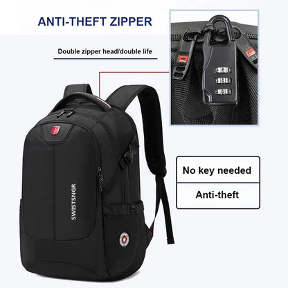 Waterproof Men Backpack USB Charging 17 Inch Laptop Backpacks School Bags Anti-theft Business Travel Bag Backpack Male Mochila