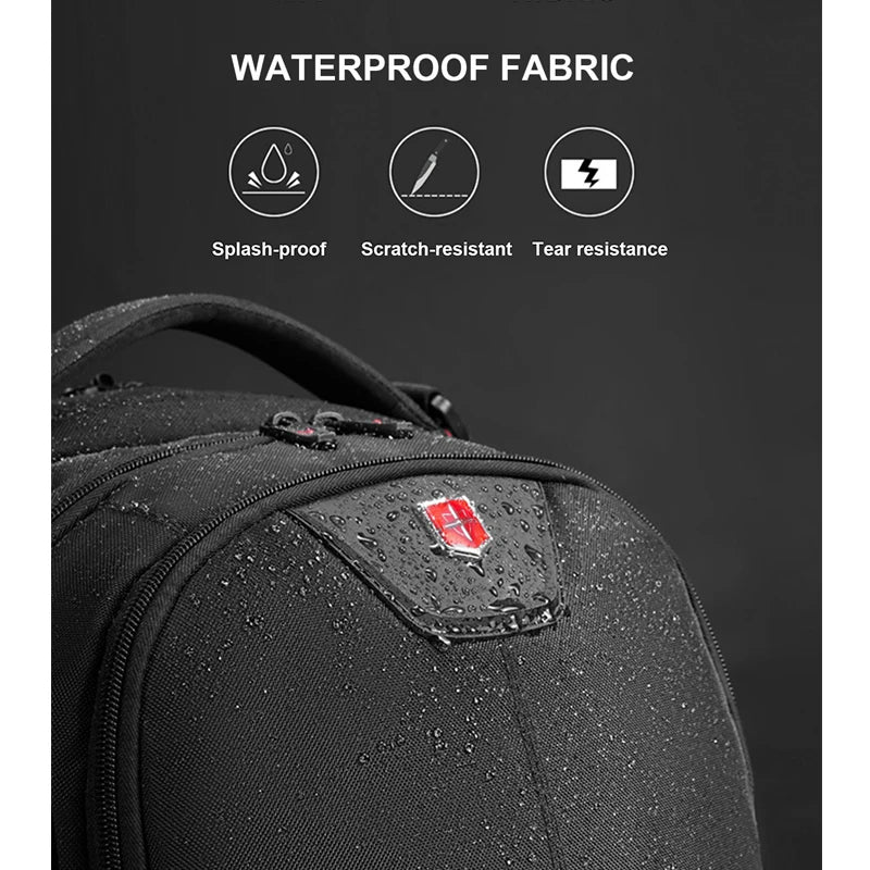 Waterproof Men Backpack USB Charging 17 Inch Laptop Backpacks School Bags Anti-theft Business Travel Bag Backpack Male Mochila