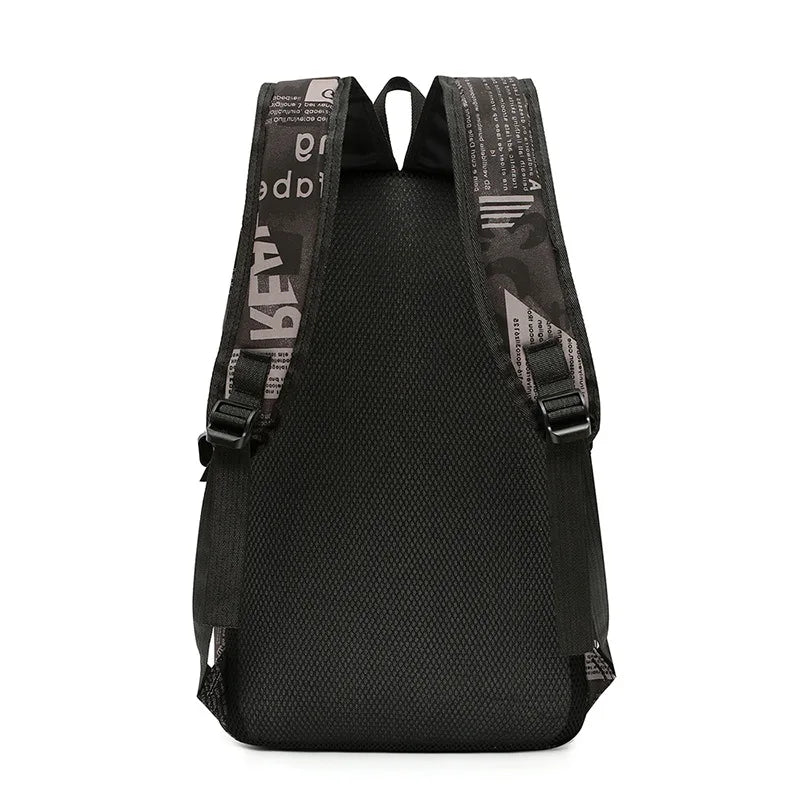Waterproof Men's Backpack set School Bags teenager boys Schoolbag laptop Book Bags Middle School travel Student School backpack