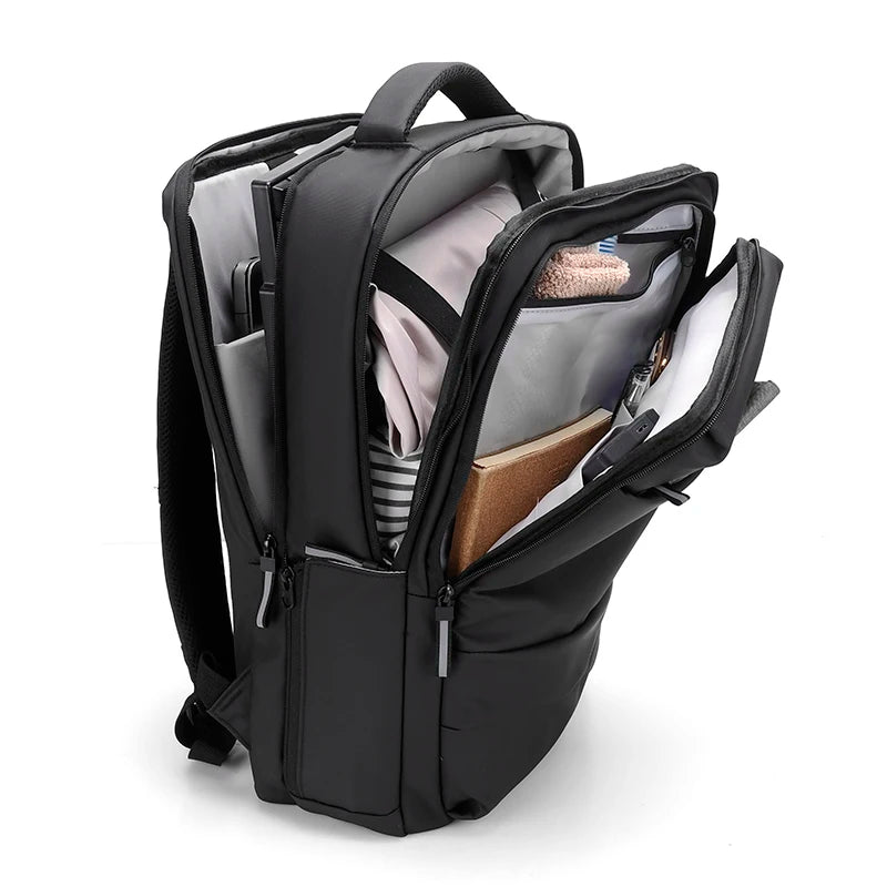 Waterproof Men's Backpacks Business 15.6 inch Laptop Backpack Fashion Mochila Luxury School Backpacks USB Charging Travel Bag