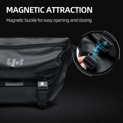 Waterproof Men's Crossbody Personalized 10.5 inch iPad Chest Bag Teenager Sport Riding Shoulder Bag Leisure Portable Sling Bag