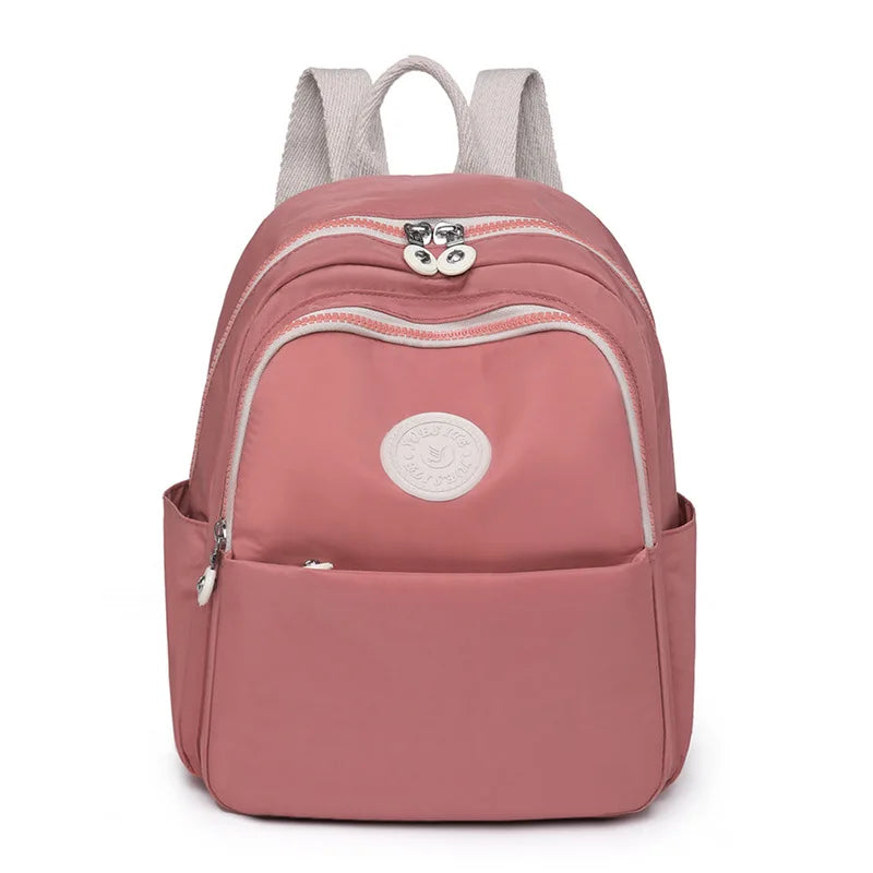 Waterproof Nylon Backpack 2024 New Trend Women Backpack Fashion Shoulder Bag Small Teen Girl School Bag Mochilas Female