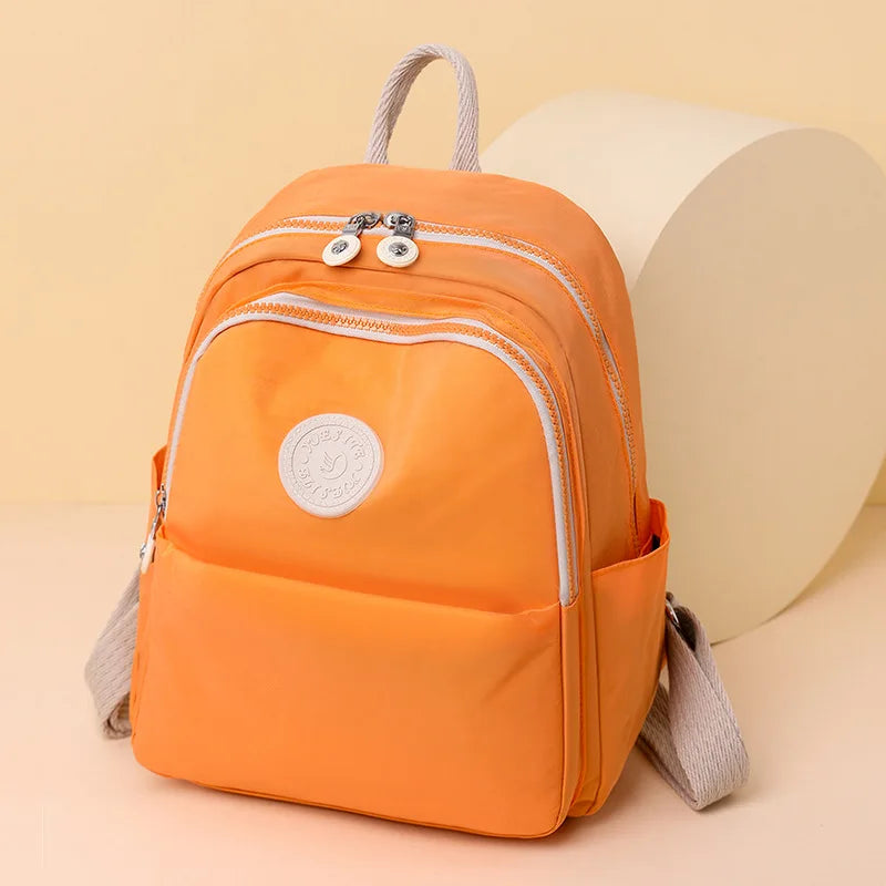 Waterproof Nylon Backpack 2024 New Trend Women Backpack Fashion Shoulder Bag Small Teen Girl School Bag Mochilas Female