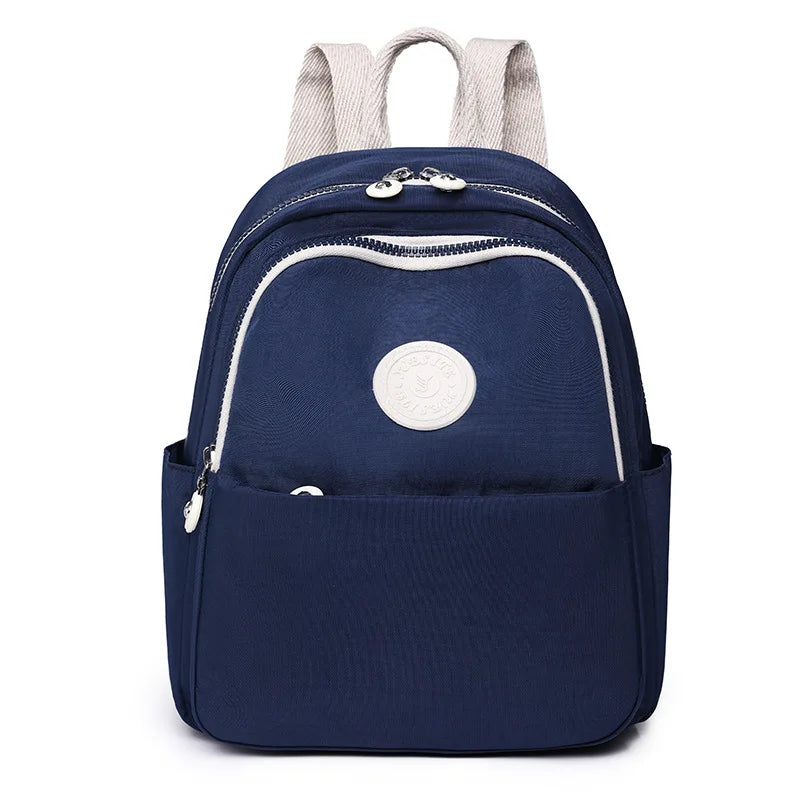 Waterproof Nylon Backpack 2024 New Trend Women Backpack Fashion Shoulder Bag Small Teen Girl School Bag Mochilas Female