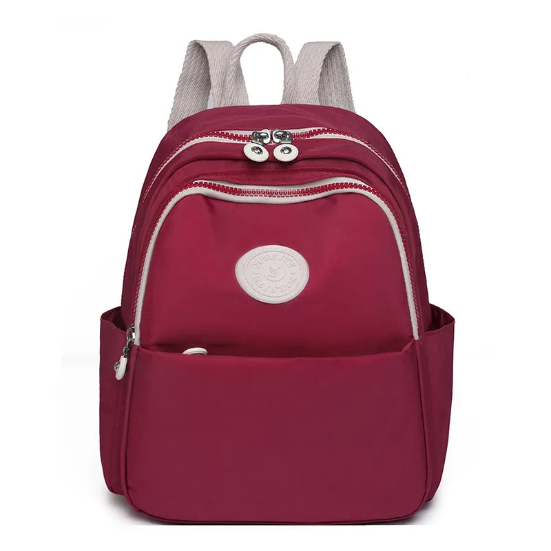 Waterproof Nylon Backpack 2024 New Trend Women Backpack Fashion Shoulder Bag Small Teen Girl School Bag Mochilas Female