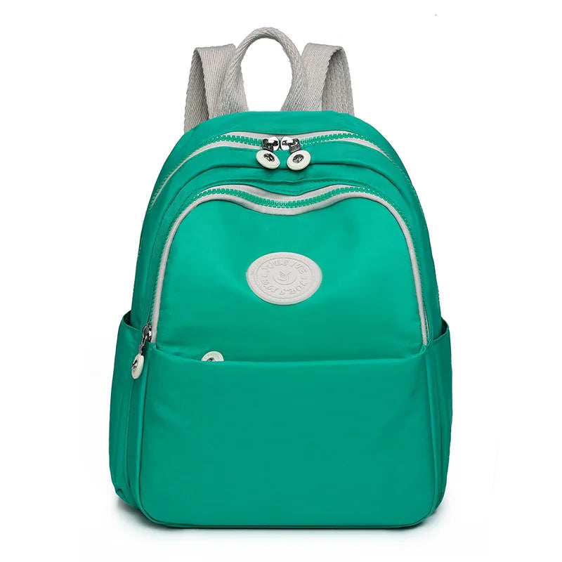 Waterproof Nylon Backpack 2024 New Trend Women Backpack Fashion Shoulder Bag Small Teen Girl School Bag Mochilas Female
