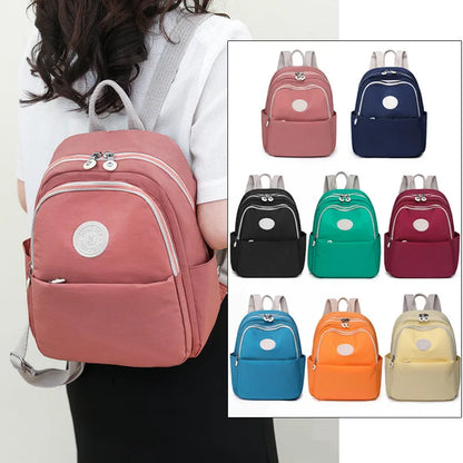 Waterproof Nylon Backpack 2024 New Trend Women Backpack Fashion Shoulder Bag Small Teen Girl School Bag Mochilas Female