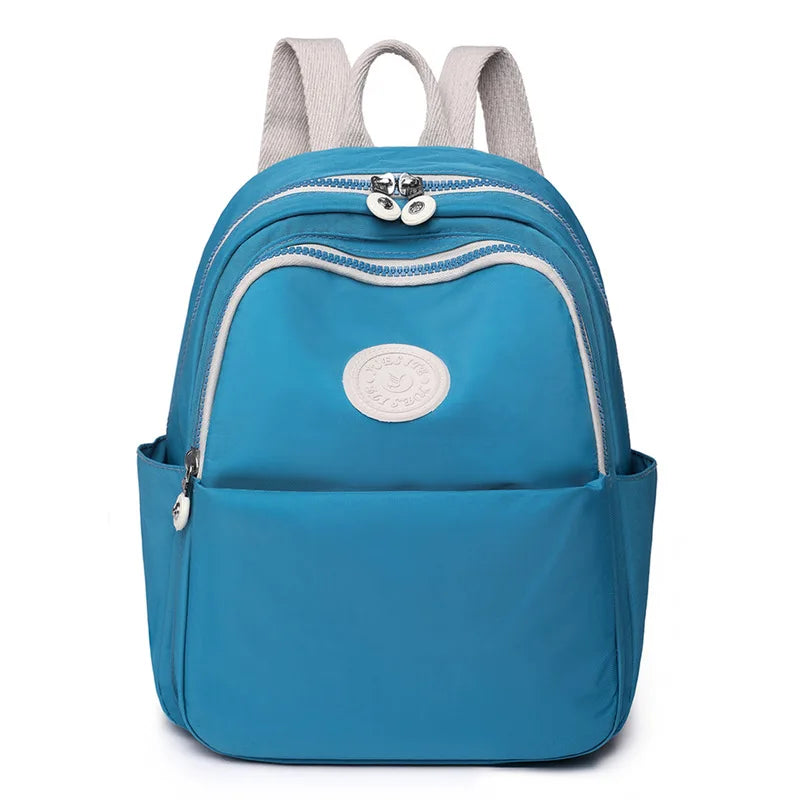 Waterproof Nylon Backpack 2024 New Trend Women Backpack Fashion Shoulder Bag Small Teen Girl School Bag Mochilas Female