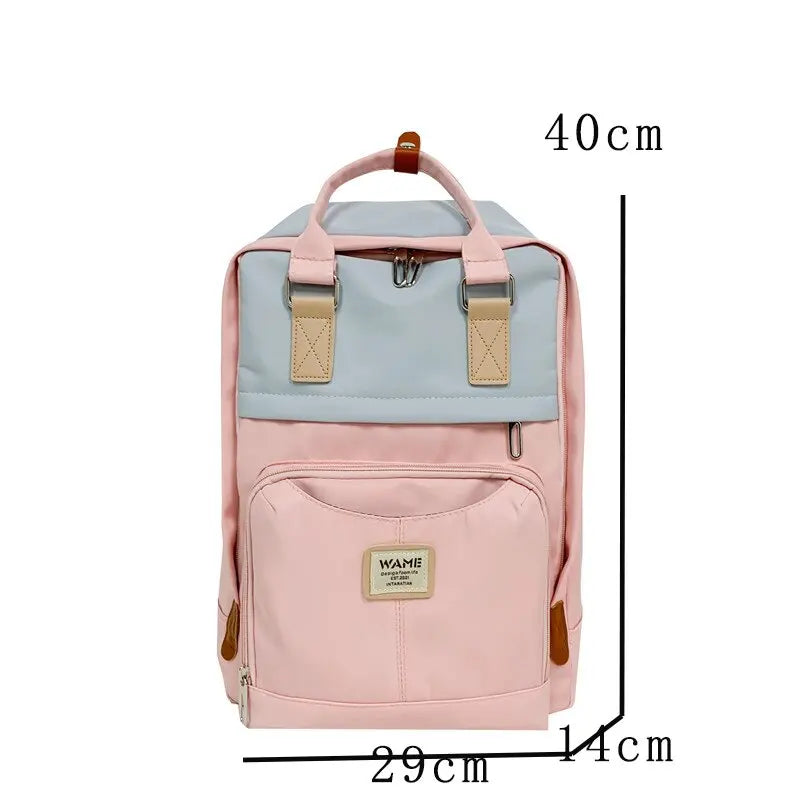 Waterproof Nylon Backpack for Women Multi Pocket Man Boys Travel Backpacks Female School Bag for Teenage Girls